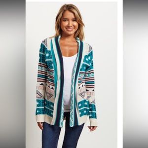 Pinkblush Aztec Boho Cardigan